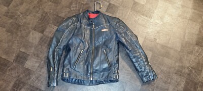 Motorradjacke leder FLM Greyhound aus Den 80er. Leder sehr stylisch.