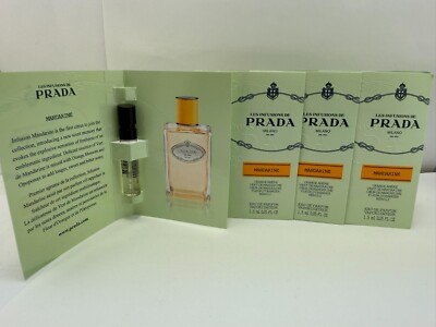 Les infusion de Prada Milano ''MANDARINE'' EDP spray sample 0.05oz/1.5ml 4 Vials