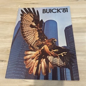 ORIGINAL 1981 BUICK SALES BROCHURE ~ 67 PAGES ~ 9" X 13" Used