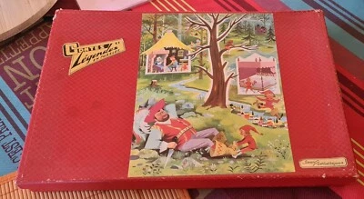 Coffret De Puzzles En Bois Ancien - Photo 1/4