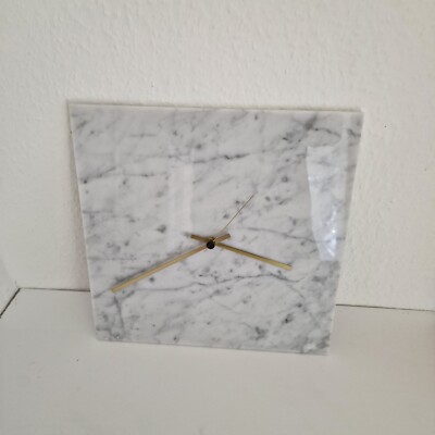 Wanduhr Marmoruhr Marmor Uhr U.T.S. DCF Funk Gesteuerte Funkuhr