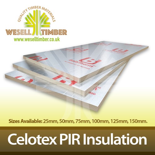 Celotex / Kingspan PIR Insulation Various Thickness 2400 x 1200
