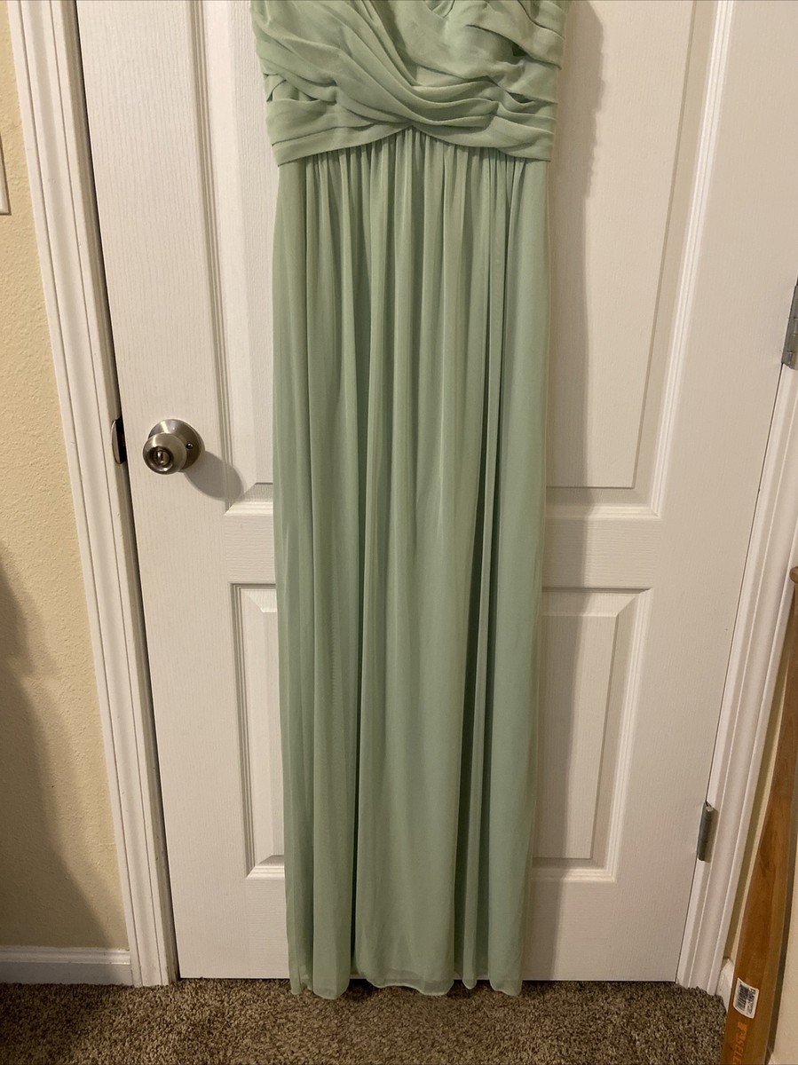 David's Bridal Bridesmaid Dress Mint Green Size 2 | eBay