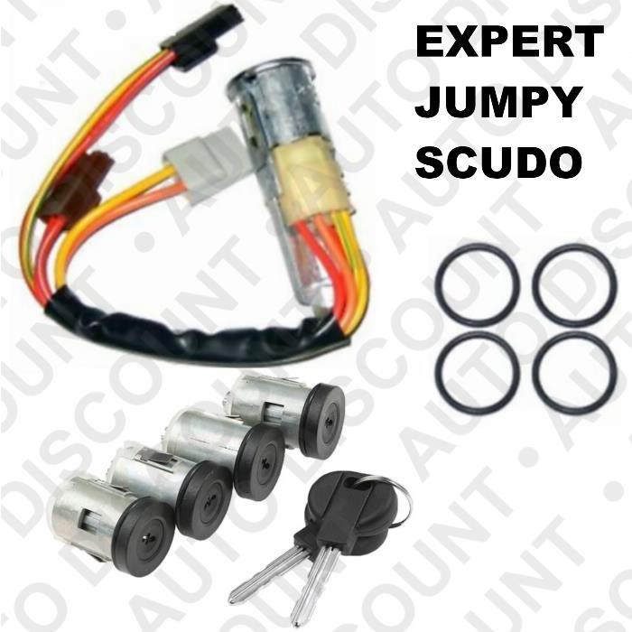 Kit complet neiman barillet serrure Citroën Jumpy avec contacteur allumage acier