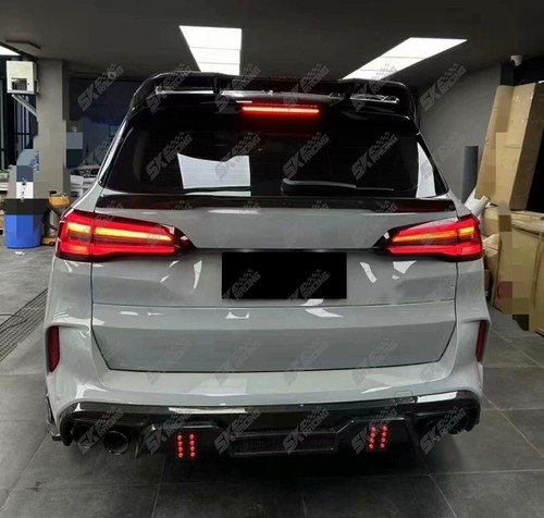 For BMW X5M F95 2020-2023 Gloss/Carbon Fiber Rear Trunk Spoiler Roof Wing Kits - Picture 16 of 35