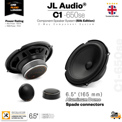 JL Audio C1-650se 6,5'' Silk Edition 2-Wege Auto Komponenten-Lautsprecher Paar, 50 W RMS