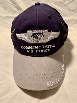 Air Force Cap Ghost Squadron Commemorative CAF Bomber Command Hat Embroider EUC