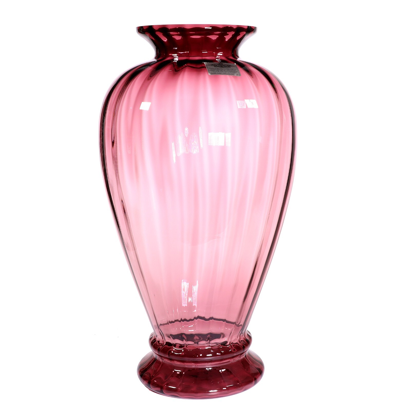 Huge Pilgrim Glass Masterwork Collection Hand Blown Glass Floor Vase 29