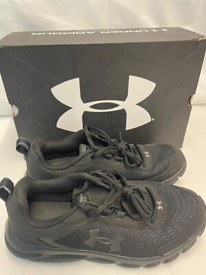 Under Armour Charged Assert 9 Black Deluxe Foam Size 9.5 Extra Wide 