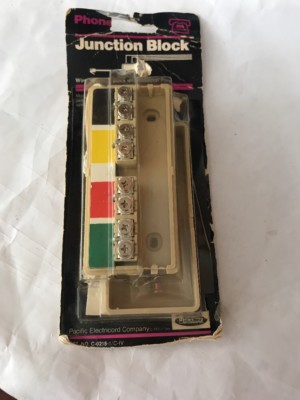 Phone Wire Blocks NEW PHONE WIRE JUNCTION BLOCK 6 WIRE Ships N 24h | eBay
