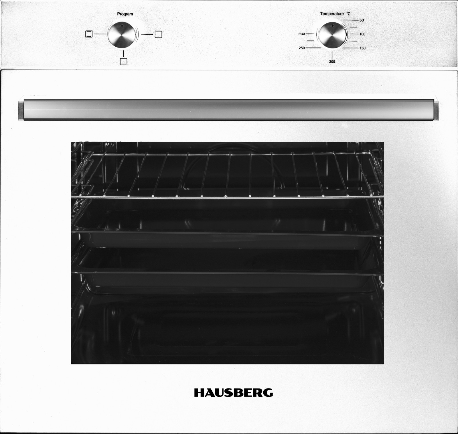 HAUSBERG HB- 8051 FORNO ELETTRICO DA INCASSO CON PANNELLO ACCIAIO 76LITRI