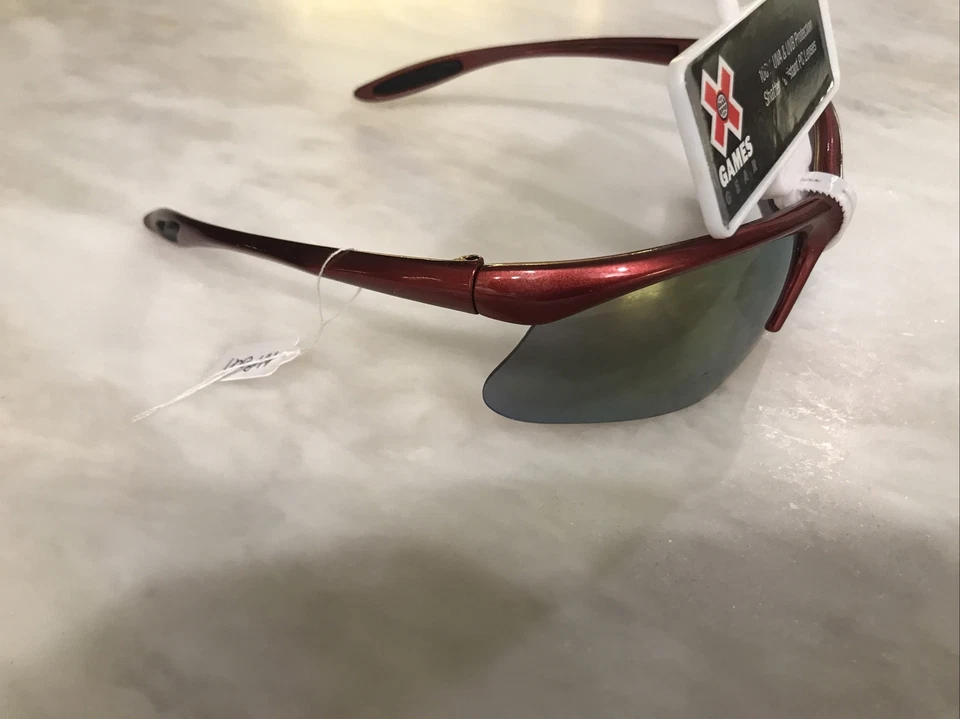 Style Science X Games Deportes Rojo Gafas de sol Lente Espejo Nuevo Foto 3 de 4