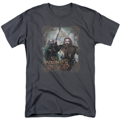 The Hobbit Trilogy ''Wrongs Avenged'' T-Shirt or Sleeveless Tank - through 5X
