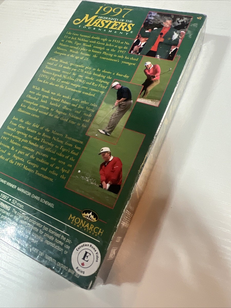 VHS: Tiger Woods 1997 Masters Golf Tournament Augusta