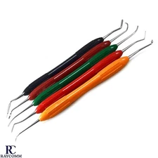 MEDSPO Dental Composite Filling Instruments Restorative Silicone Handle Tools