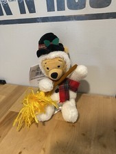 NEW Disney SNOWMAN POOH 8'' Plush Toy Mini Bean Bag Winnie The Pooh Bear