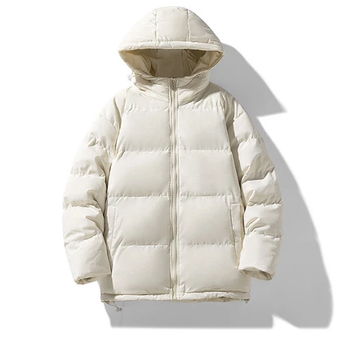 Men's Cotton Padded Winter Short Warm Outwear Jacket Hooded Casual Thermal Coat - Picture 17 of 34