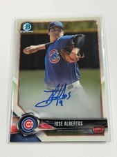 Jose Albertos 2018 Bowman Chrome RC Rookie Prospect Auto Chicago Cubs