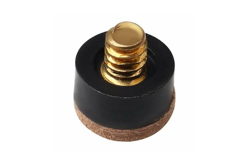 TIP BRASS SCREW On LEATHER TOP CUE TIPS In 10,11,12mm For POOL SNOOKER CUES - Picture 4 of 7