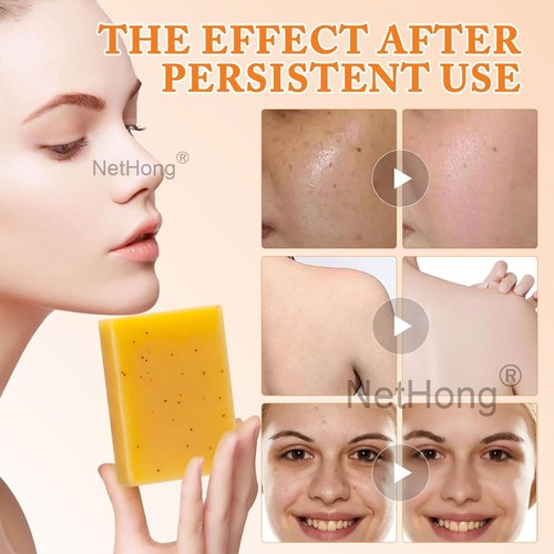 3pcs Turmeric Soap Skin Whitening Dark Spots Lightening Acne Brightening Tumeric - Picture 12 of 13