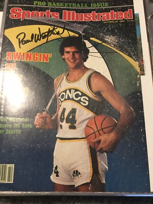 PAUL WESTPHAL SIGNED AUTO SPORTS ILLUSTRATED 10/20/80 SEATTLE SONICS CELTICS | eBay