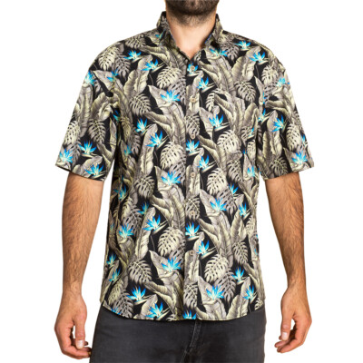 PANASIAM Hawaiihemd kurzarm Hawai Hemd Aloha shirt Baumwolle Fasching NEU