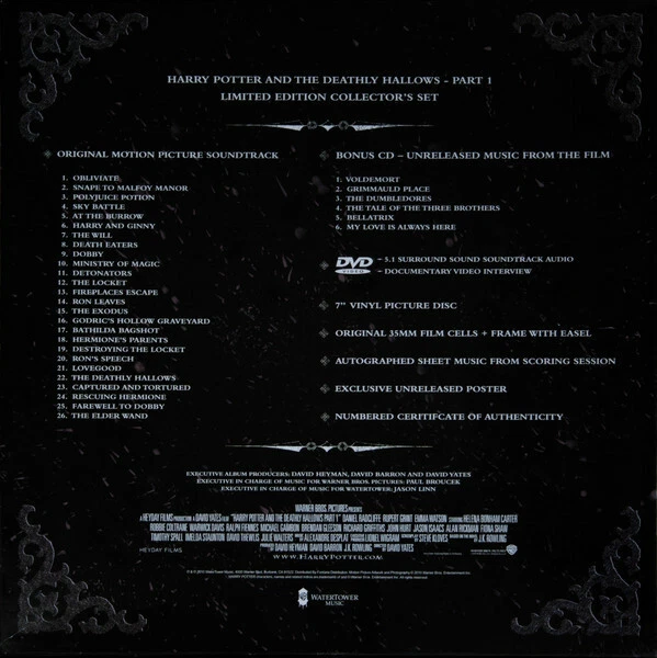 A. Desplat – Harry Potter and the Deathly Hallows Part 1 (2010) Collector's Set - Bild 2 von 2