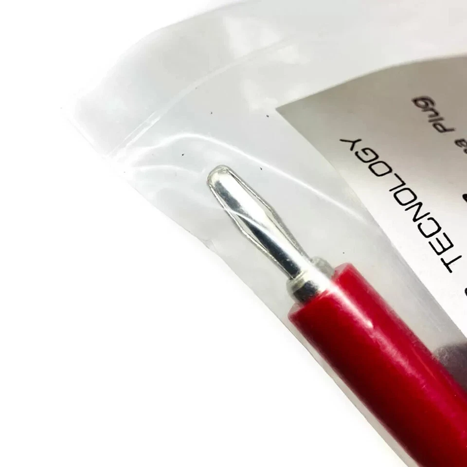 4 pcs SPC Technology 852-R Red Insulated Banana Plug - Image 3 of 3