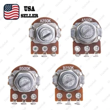 A/B 250k 500k Guitar Mini Pots with 15mm Short Shaft Volume Tone Taper Pots