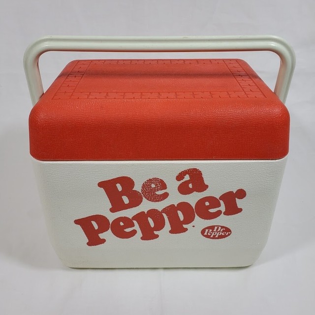 Vintage Dr. Pepper Picnic Americana Wicker Basket eBay