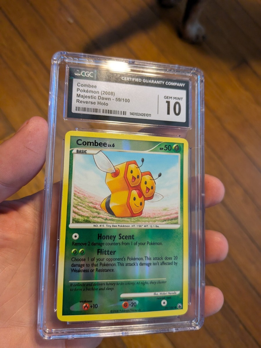 TOP POP 13) CGC 10 GEM MINT Combee Reverse Holo 59/100 Majestic