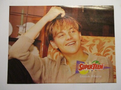 YOUNG LEONARDO DICAPRIO PHOTO PIN UP SUPERTEEN MAGAZINE PICTURE CLIPPING M16