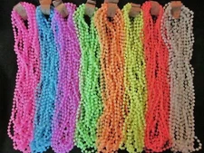 GLOW-in-the-DARK MARDI GRAS PARTY BIRTHDAY BEADS FREE SHIP 36 48 60 120 180 240