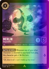 Lorcana Merlin - Shapeshifter 53/216 Rise of the Floodborn NM FOIL