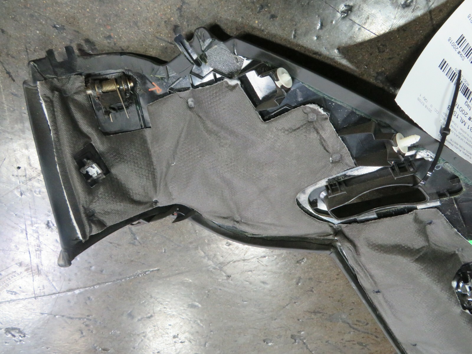 McLaren 570s, RH, Right, B-Pillar Trim Panel, Used, P/N 13NA018SP