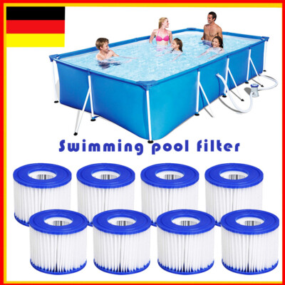 8×Für Best Filterkartusche Pool Filter Patrone Ersatzfilter Lay-Z-Spa Gr.6 58323