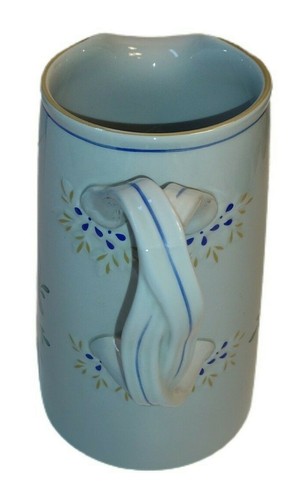 Vtg Spode England Queens Bird Y4973-C Jug Pitcher Twist Handle Blue Gray 6" - Picture 4 of 10