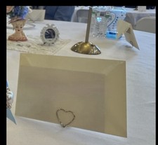 30 Heart Shaped Name Tag Place Card Holder Wedding Party Table