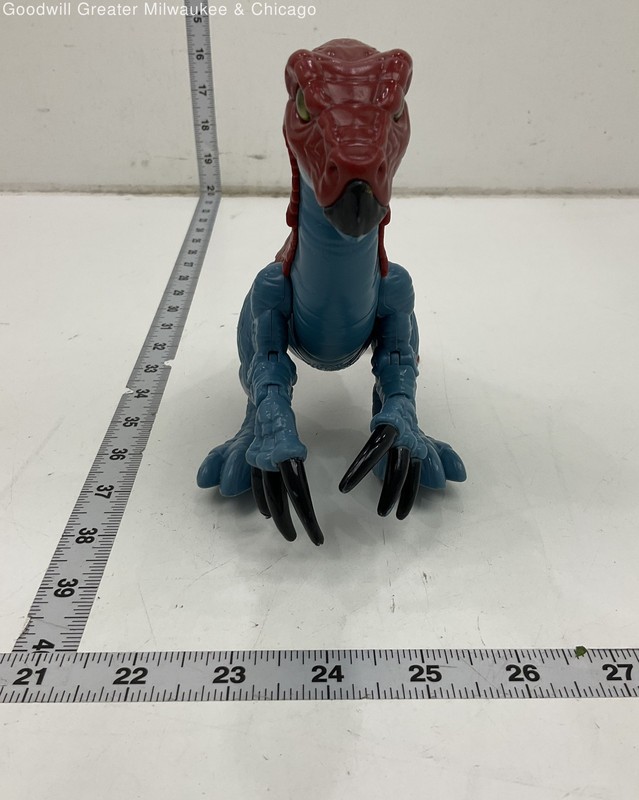 Imaginext Blue Red Jurassic World Dominion Dinosaur Action Figure Thrashing
