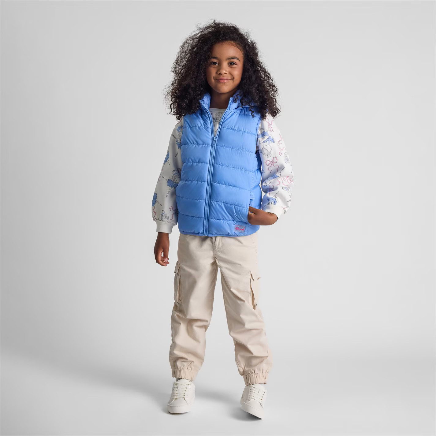 Minoti Kids Quilted Gilet Sleeveless Jacket Outerwear Top With Full Zip And image 2