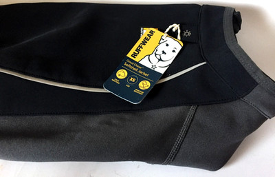 Ruffwear Cloud Chaser Hundejacke schwarz Jacke dicht obsidian Black Gr XS EAR10