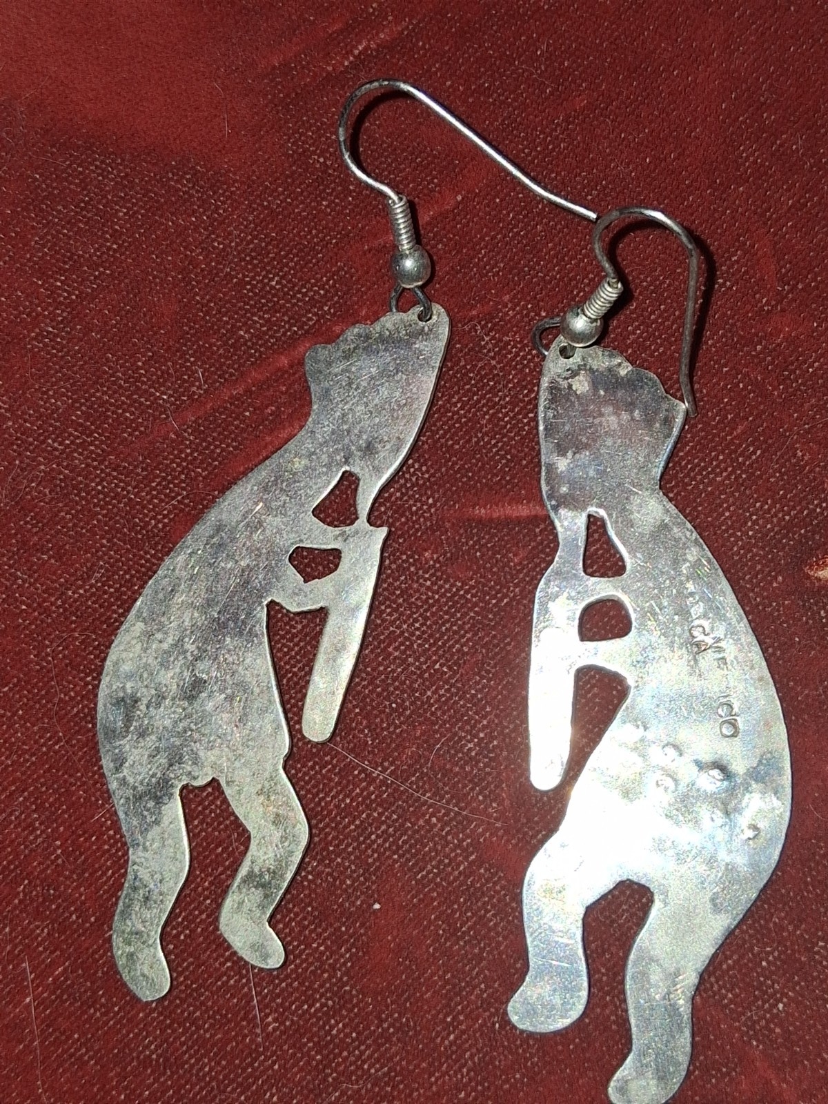 STERLING SILVER AUTHENTIC NATIVE DANGLE KOKAPELLI… - image 4