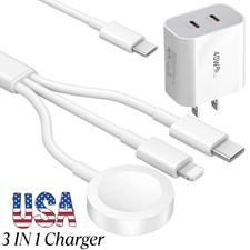 PD 40W USB-C Fast Charger 3 in 1 Charging Cab...