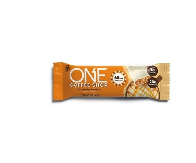 ONE Bar Cafetería, Sabor Caramelo Macchiato, Paquete de 12 Proteínas Foto 4 de 4