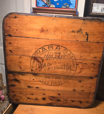 アンティーク 木製 ストーブボード Wabash Wabash Screen Door Co. Antique Stove Board 26 X 26 №89 | eBay