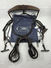 Correct Connect 3-in-1 Training Breastplate Full Size Brown Leather 