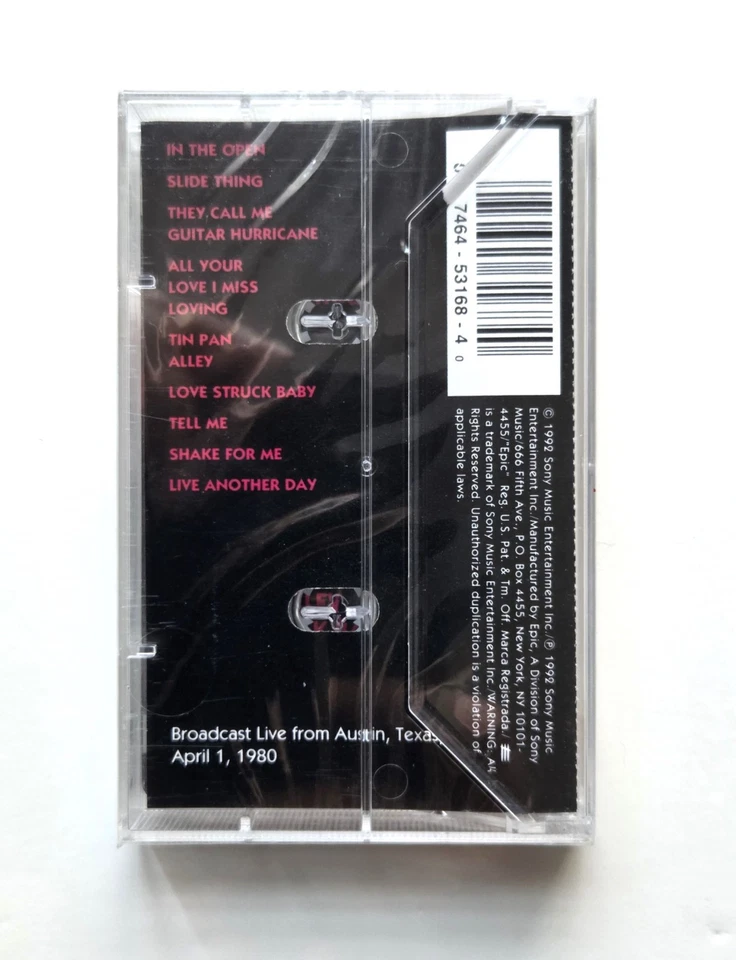 Stevie Vaughan - Double Trouble Live SEALED Cassette w/ HYPE sticker - Image 2 of 4