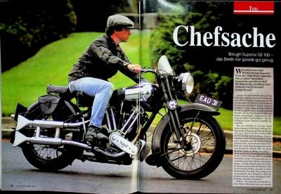 Oldtimer Markt 02/1999 Brough Superior SS 100 mit 48PS im Fahrbericht auf 7 Seit