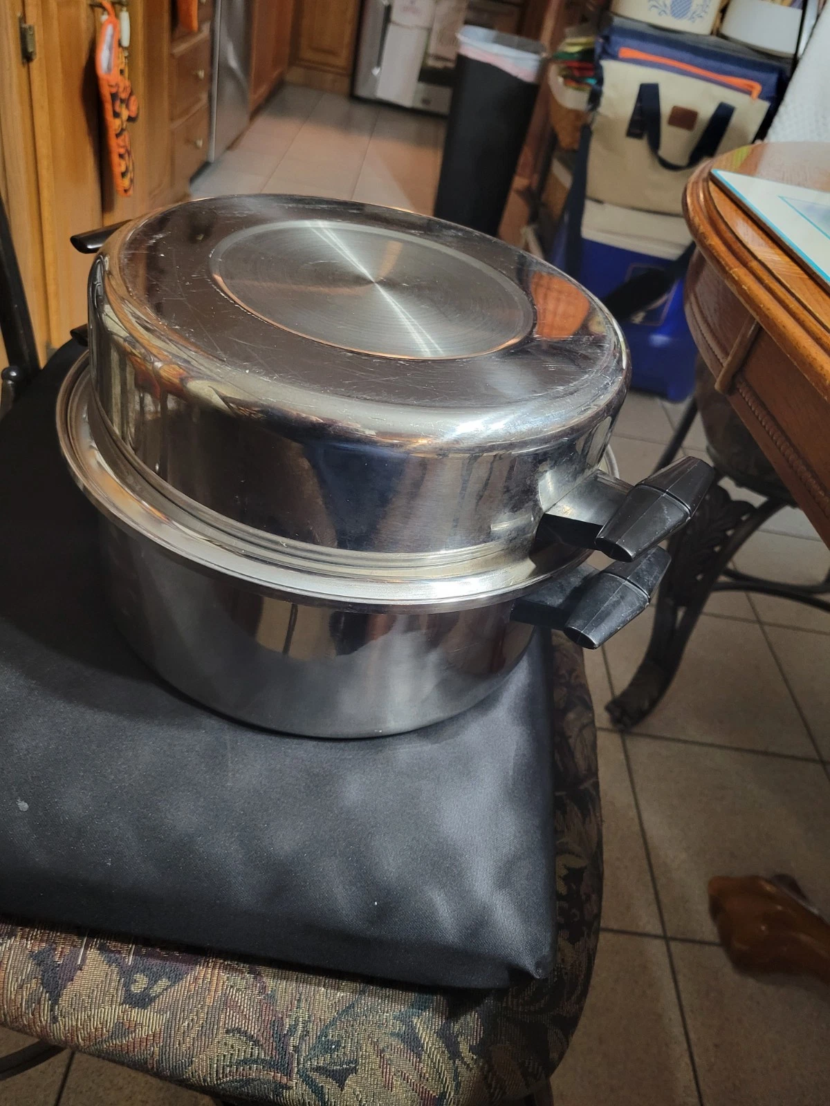 Dutch Oven Ashcraft 5 QT Stainless Steel 3 PLY W/ Dome Lid & Egg Poacher Set