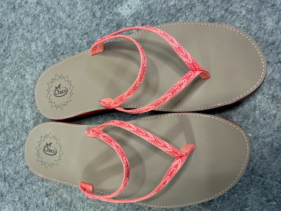 Zapato Sandalia Chaco Mujer Abbey Melocotón Sin Cordones Rosa Coral Chanclas Talla 10 Foto 2 de 4